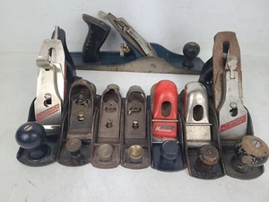 Vintage Stanley Wood Hand Planes Lot Of 8 Tools - Imagen 1 de 9