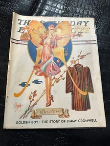 23 de marzo de 1940 Saturday Night Post revista vintage LEYENDECKER - MARIPOSA - Imagen 1 de 1
