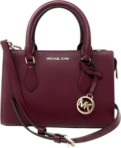 MICHAEL KORS SHEILA SMALL SATCHEL SHOULDER CROSSBODY BAG CENTER ZIP OXBLOOD . - Bild 1 von 4