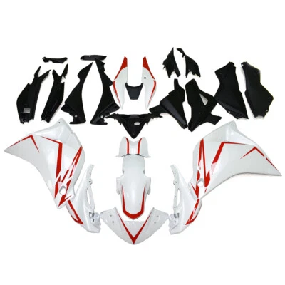 White Red ABS Plastic Fairings For Honda CBR250R 2011 12 2013 2014 Bodywork Kit Foto 1 de 4