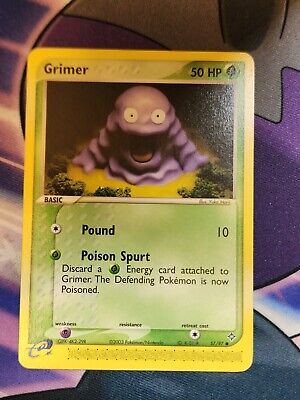 Grimer 57/97 EX Dragon 2003 Non Holo Pokemon Card LP- Near Mint
