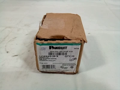 Panduit LCAX4/0-38-X Flex Conductor Lug, One Hole, Standard Barrel with Window,  - Image 1 of 4