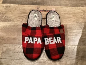 NWT Men's Memory Foam PAPA BEAR Slippers by Dearfoams Size XL (13-14) - Picture 1 of 1