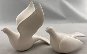 Home Interiors Doves, Porcelain, Vintage, 3” Tall, 6” Long 14057-27 1998 China - Picture 1 of 8