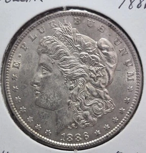 1886 P Morgan Dollar AU+ - Almost Uncirculated Plus BHEE - Picture 1 of 2