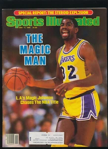 Earvin Magic Man Johnson 1985 Sports Illustrated Magazine LA Lakers Basketball - Picture 1 of 3
