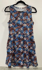 SimpleFun Summer Dresses For Women Beach Floral Sundress Casual Pocket Size M - Picture 1 of 4