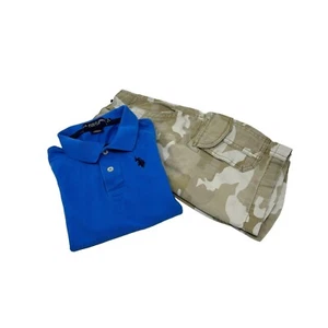Boy's Shorts & Polo Shirt - Shorts Size 7 & Shirt Size 6-7 - Picture 1 of 5