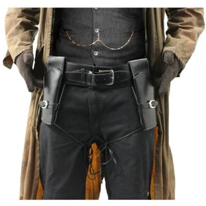 DELUXE GUN HOLSTERS WILD WESTERN HOLSTER AND BELT COWBOY FANCY DRESS COSTUME - Picture 1 of 1