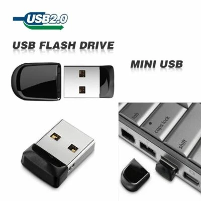 2TB 256GB Mini USB Flash Drive Thumb U Disk Memory Stick Pen PC Laptop Storage - Image 1 of 4