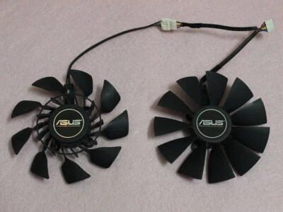 95mm ASUS GTX780 GTX780TI R9 280X 290 290X Dual Fan Replacement T129215SU 5Pin - Image 1 of 4