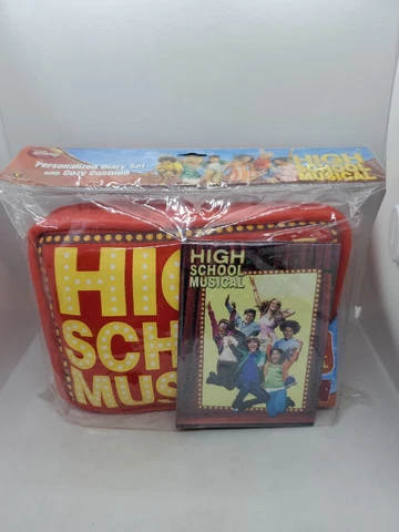 Disney NIW High School Musical  Personalized Diary Set With Cozy Cushion Cover