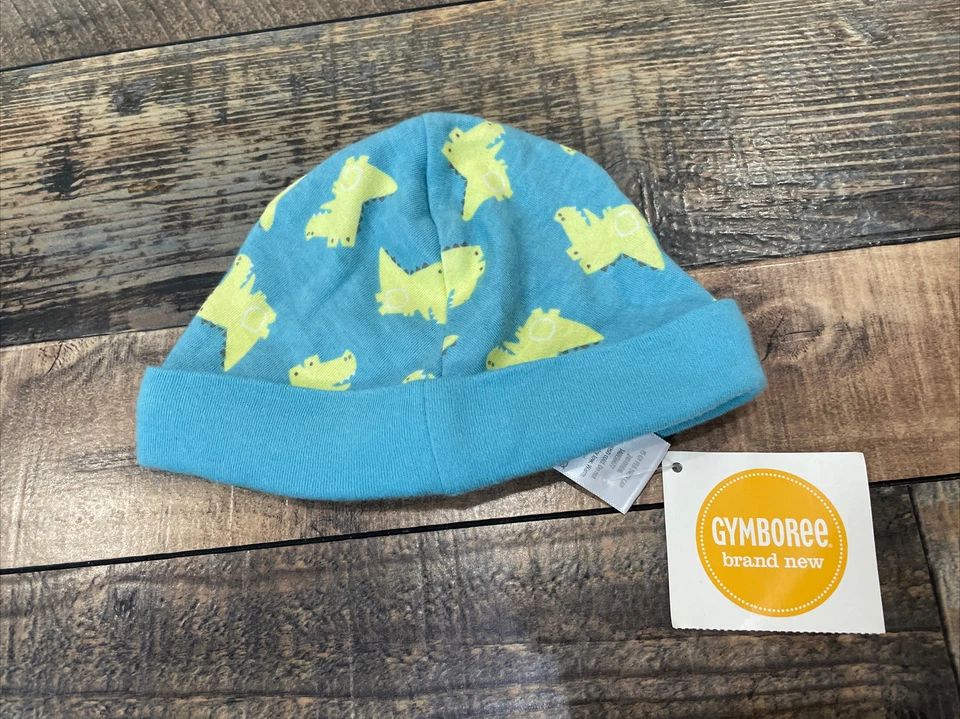 Nwt Gymboree Alligator￼ Newborn Essentials Beanie Hat Baby Boys 0-3 M - Image 1 of 1