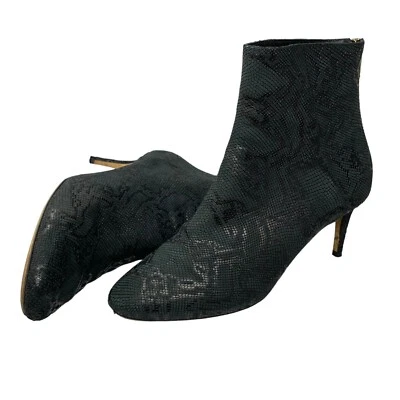 Botines JIMMY CHOO Duke Piel de Serpiente Cremallera Trasera Talla 38 EU / 8 US Foto 1 de 4