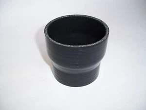 3-PLY Black Universal 3" to 4" Straight Hose Reducer Coupler Turbo Pipe - Foto 1 di 1