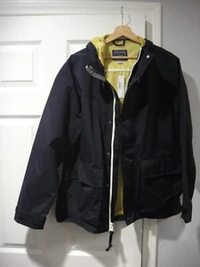 Chaqueta utilitaria J CREW para hombre con capucha cremallera completa color azul marino mediano - Imagen 1 de 9