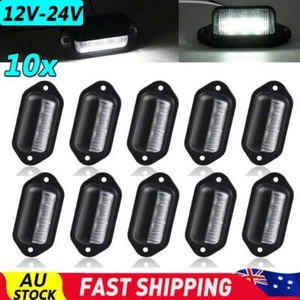 10X 6 LED License Number Plate Light Lamps for Truck SUV Trailer Lorry 12/24V - Picture 1 of 13