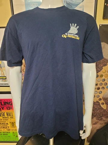 Georgia Tech University Yellowjackets 2007 Football T Shirt Large 4 Quarters Cover
