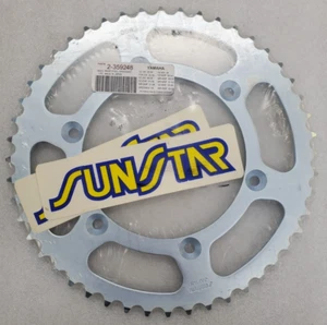 2-359248 SUNSTAR STEEL REAR SPROCKET 520 PITCH 48 TOOTH 99-22 YAMAHA 83-02 HONDA - Picture 1 of 6