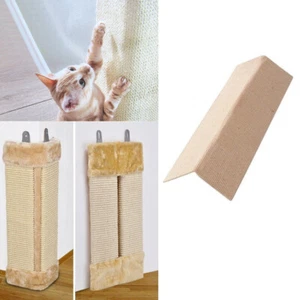 Beige Katzenkratzbrett Eckkratzbrett Kratzbrett Wandkratzbrett Katzen Kratzecke - Bild 1 von 8