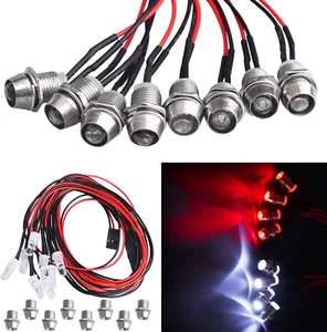 Allinrc 8Leds LED Light Headlights Taillight Kit Accessories for Traxxas Arrma - Picture 1 of 12
