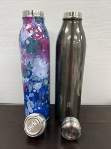 2 Metal Water Bottles 10” Swig Colorful, Unbranded Grey - Picture 1 of 17