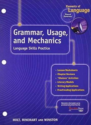 Elements of Language, 3rd - Paperback, by Holt Rinehart and - Acceptable w - Image 1 of 2