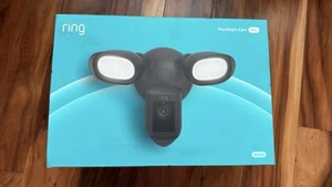 Ring-Floodlight Cam Wired Pro Outdoor Wi-Fi 1080p Surveillance Camera-Black - Picture 1 of 1