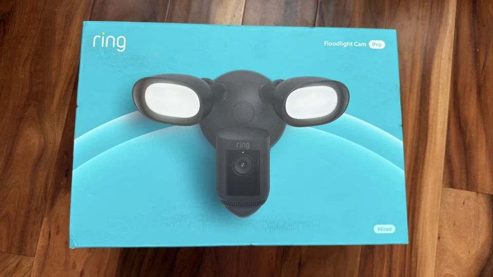 Ring-Floodlight Cam Wired Pro Outdoor Wi-Fi 1080p Surveillance Camera-Black - Image 1 of 1