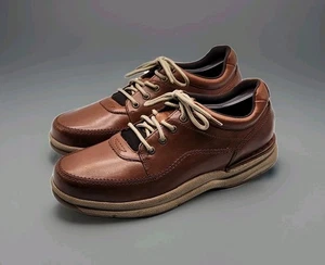 Rockport World Tour Classic Men's Size 11 XW Brown Leather Walking Shoe - Picture 1 of 7