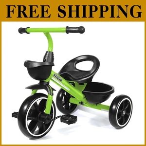 Indoor and Outdoor Toddler Tricycle, Green - Picture 1 of 9