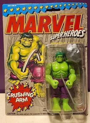 Marvel Super Heroes Increíble Casco Con Brazo Aplastante 1993 Toy Biz Sellado Foto 1 de 2