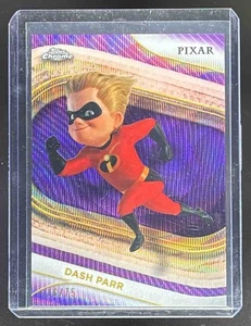 2025 Topps Non-Sport Chrome Disney Dash Parr Purple Wave Refractor /75 #151 - Picture 1 of 2