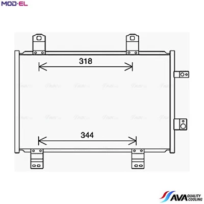 CONDENSER AIR CONDITIONING MZ5284 FOR MAZDA S5Y2/S5Y7/S5Y9/S5Y5/S5Y6/S5Y8 1.5L - Image 1 of 4