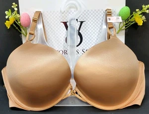 Victoria Secret Push-Up-BH Bombshell Add-2-Cups glatt 38C Toffee (50513) - Bild 1 von 9