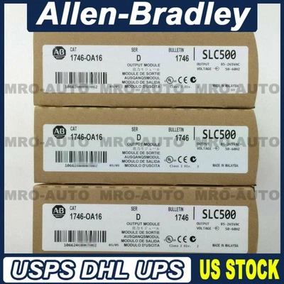 1 PCS New Factory Sealed AB 1746-OA16 SER D SLC 500 Output Module 1746OA16 - Image 1 of 4