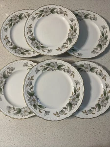 Empress Embassy USA Vitrified China  Dogwood 6” Bread Plates  Set of 6 - Picture 1 of 13