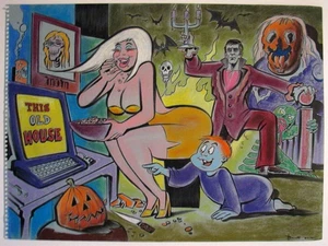 DARK SHADOWS BARNABAS COLLINS 'A FAMILY MAN' Original KUNST Mike Bennett Kunst - Bild 1 von 1