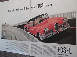 1957 Ad for 1958 Ford Edsel 2 Page Automobile Advertisement - Bild 1 von 1