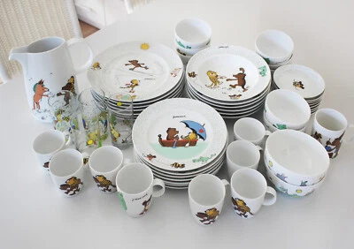 JANOSCH Porzellan Thomas Rosenthal Kindergeschirr Ess+Kaffee-Service 50Teile neu - Bild 1 von 4