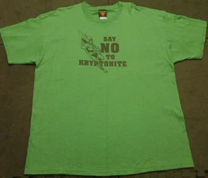 Camiseta de colección 2004 2XL Superman Say No To Krytonite gráfica coleccionista - Imagen 1 de 8