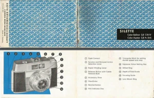 Agfa Silette hochwertige weiche Kopie der Bedienungsanleitung - englische Ausgabe - Bild 1 von 2