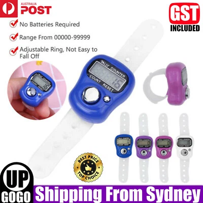 2~10PCS Digital LCD Electronic Golf Finger Hand Ring Knitting Row Counter Tally - image 1 of 4