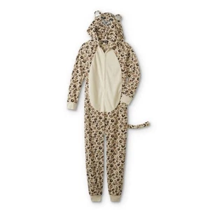 NEW Leopard Pajamas Womens One Piece Union Suit Size Medium, Large,XL Plus 2X,3X - Picture 1 of 3