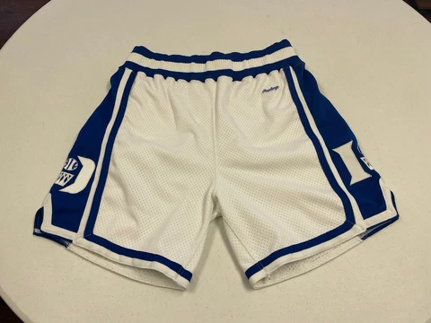 Vintage 80s 90s Duke Blue Devils Rawlings Basketball Shorts Size 36 Made in USA Cover