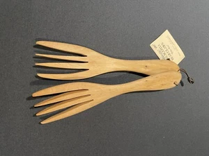 Nova Scotia Bear Claws Salad Forks "Polar Bear" Handmade Unique - Picture 1 of 5