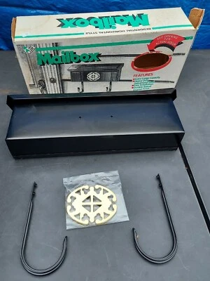 Extra Large Capacity Black Galvanized Steel Residential Horizonal Style Mailbox  - Image 1 of 4