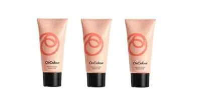 3 X Oriflame Very Me OnColour Peach Glow Foundation 30ml For Perfect Skin & Glow - Image 1 of 4