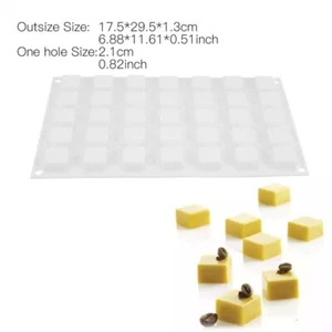 35holes Square Shape Mousse Silicone Mould Dessert Fondant Chocolate Food Prep - Picture 1 of 1