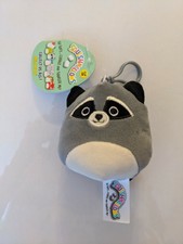 Squishmallow 3.5 inch clip Randy the Raccoon